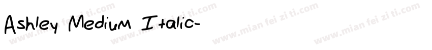 Ashley Medium Italic字体转换